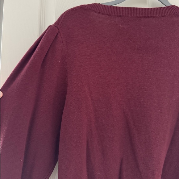 Aritzia Wilfred Moonrise Cardigan Spiced Burgundy Size Large NWOT - Picture 6 of 10